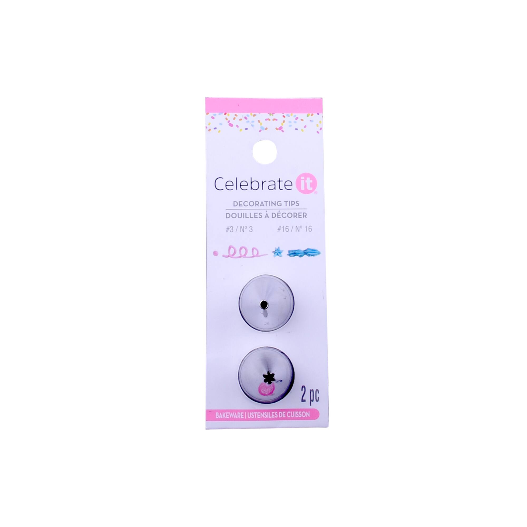 No. 3 Round & No. 16 Star Tip Set by Celebrate It™